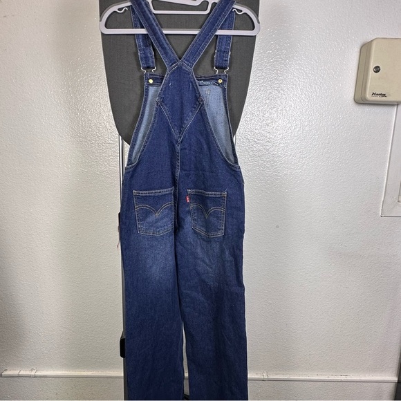 Levi’s Girls Blue Shoecut Denim Overalls Stretch Size 14 Regular - Picture 4 of 6